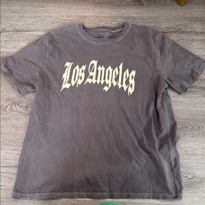 John Galt/Brandy Melville Charcoal Los Angeles Tee